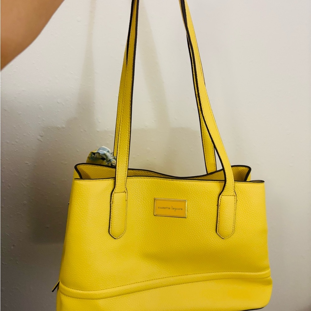 Nanette Lepore Vibrant Yellow Tote - Picture 3 of 8